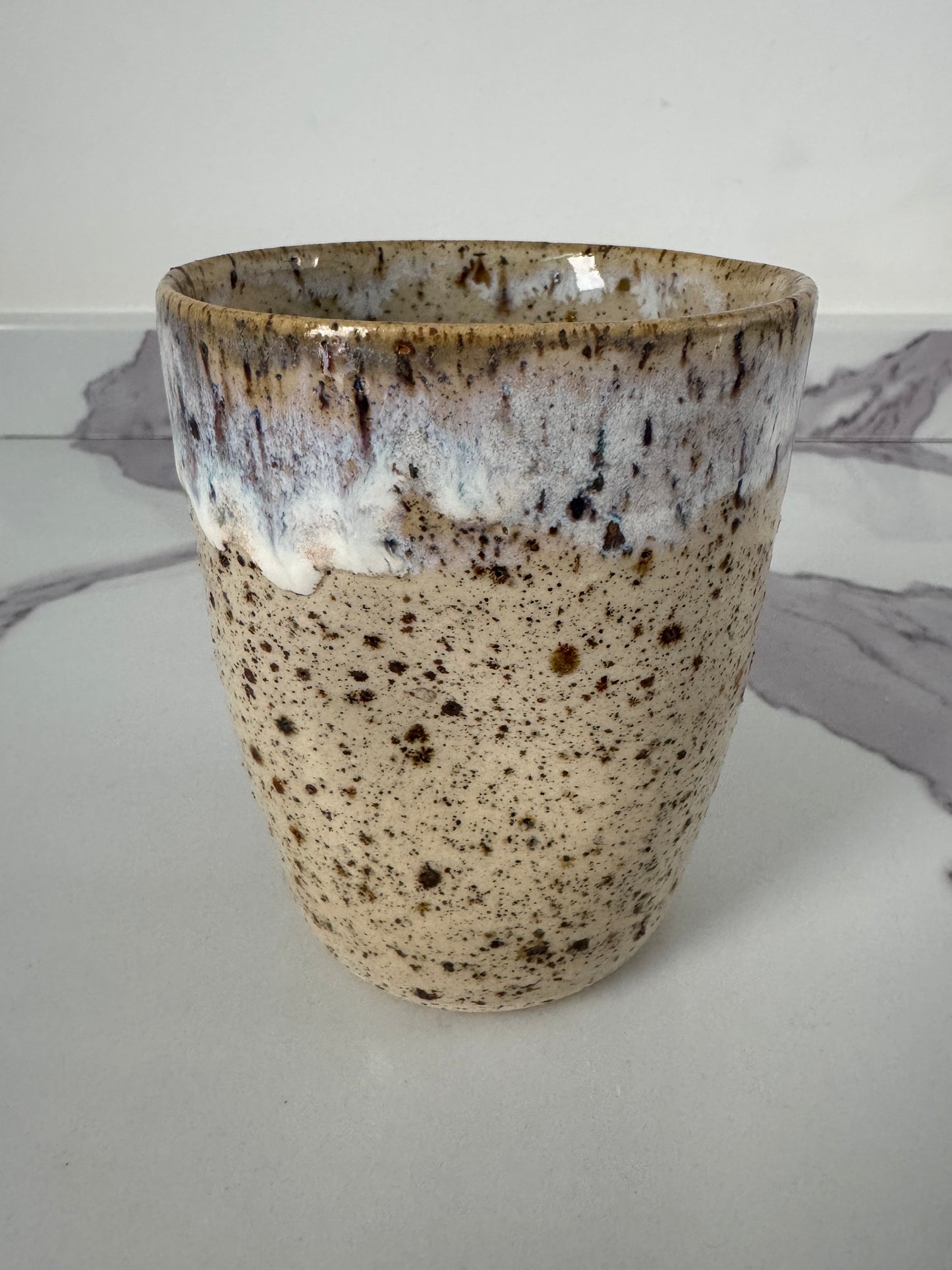 Speckled Stoneware Grab Mug