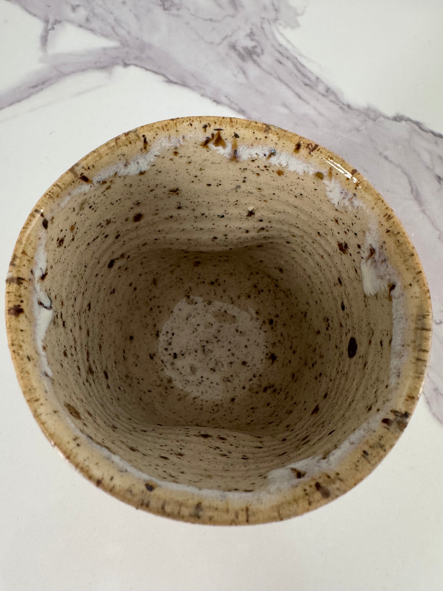 Speckled Stoneware Grab Mug