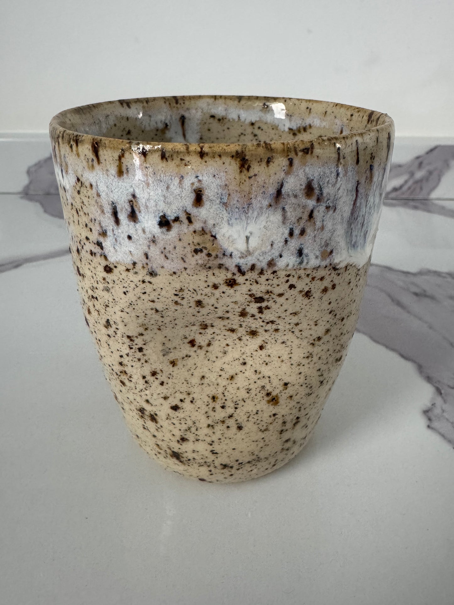 Speckled Stoneware Grab Mug