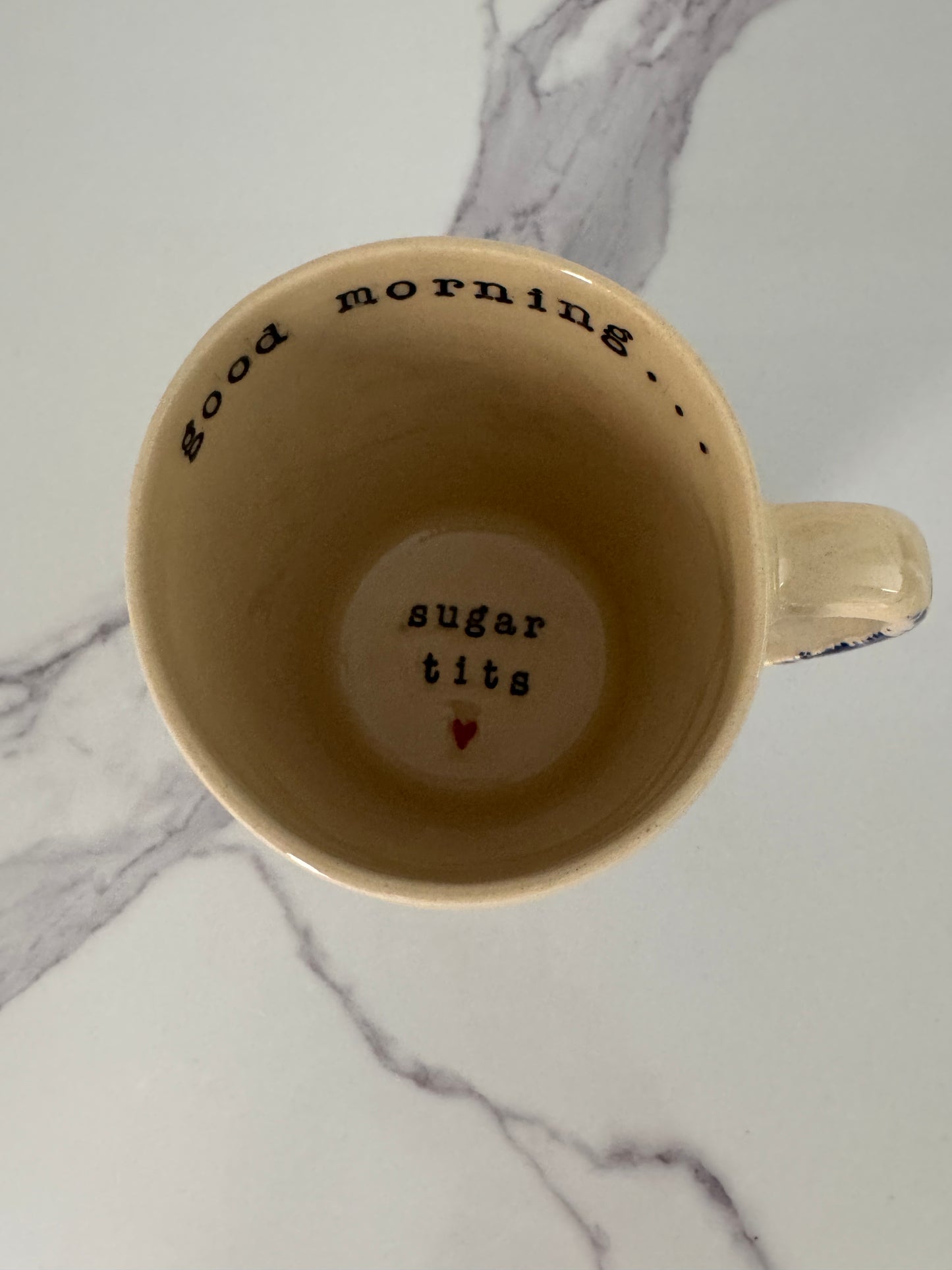Good Morning Sugar Tits Handmade Ceramic Mug