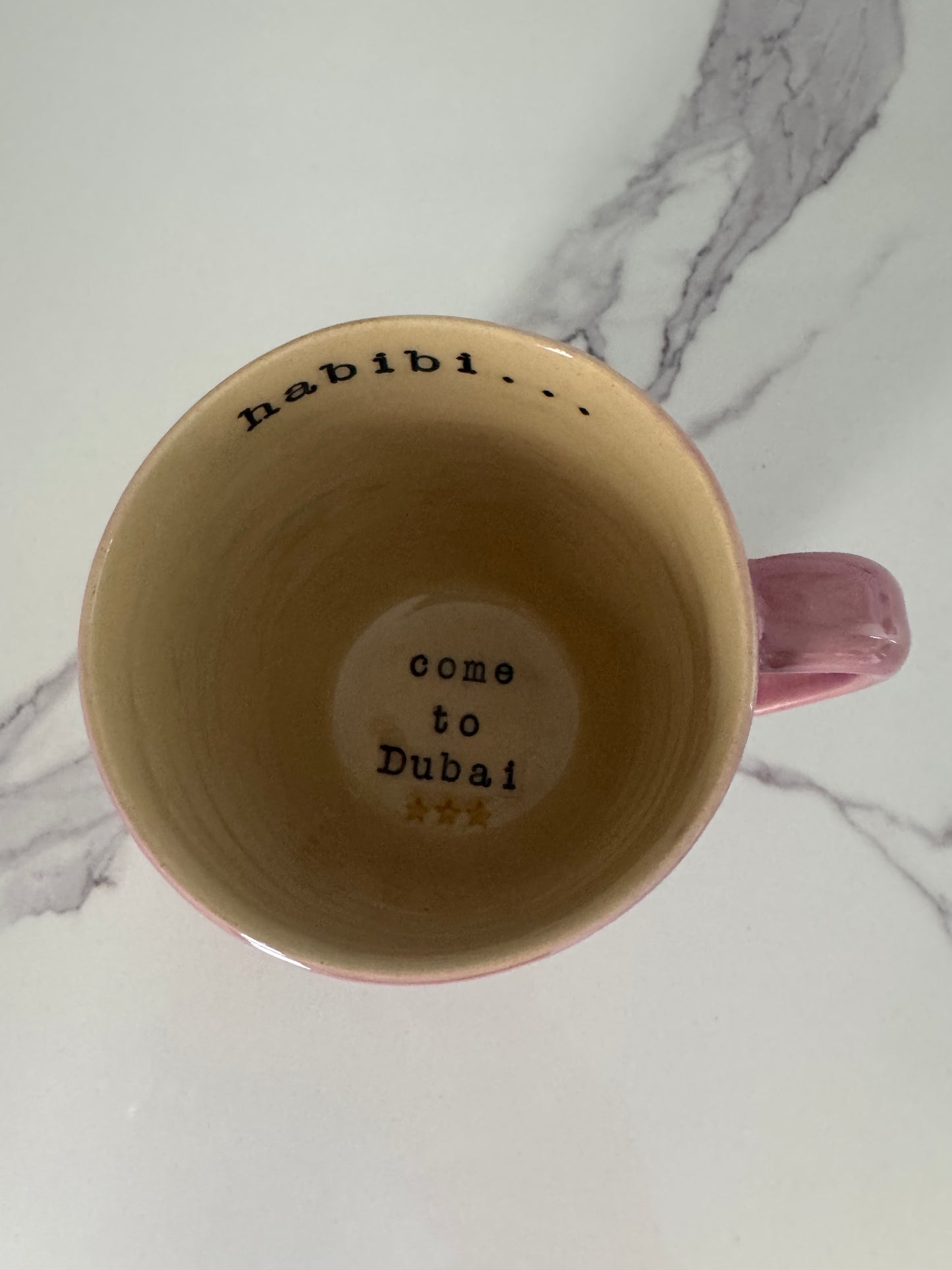 Habibi... Come to Dubai Handmade Ceramic Mug