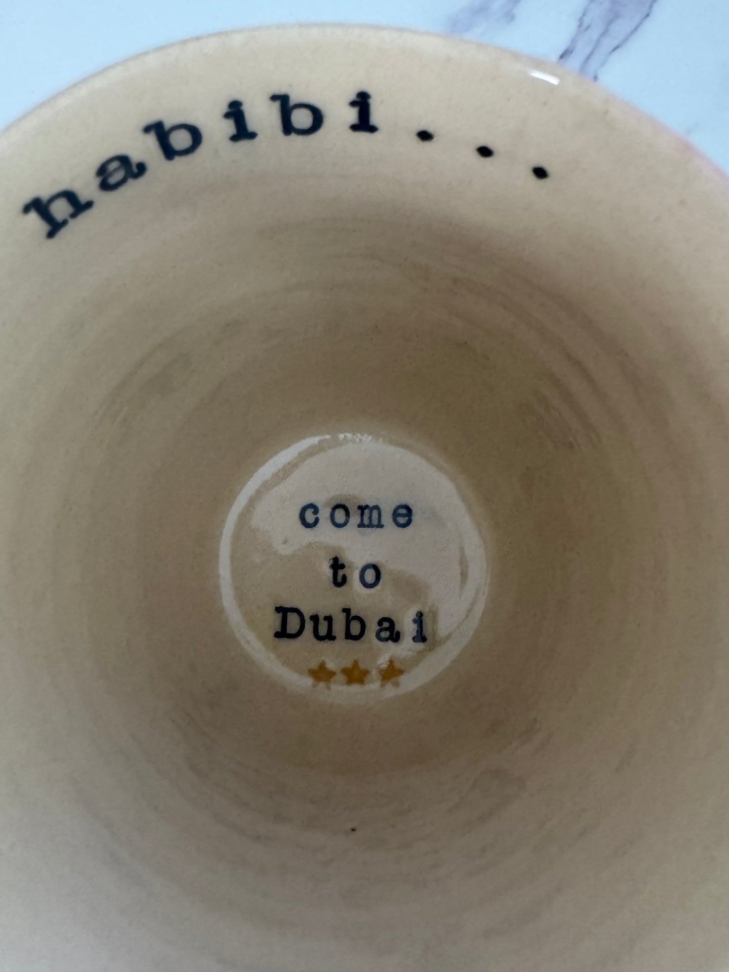 Habibi... Come to Dubai Handmade Ceramic Mug