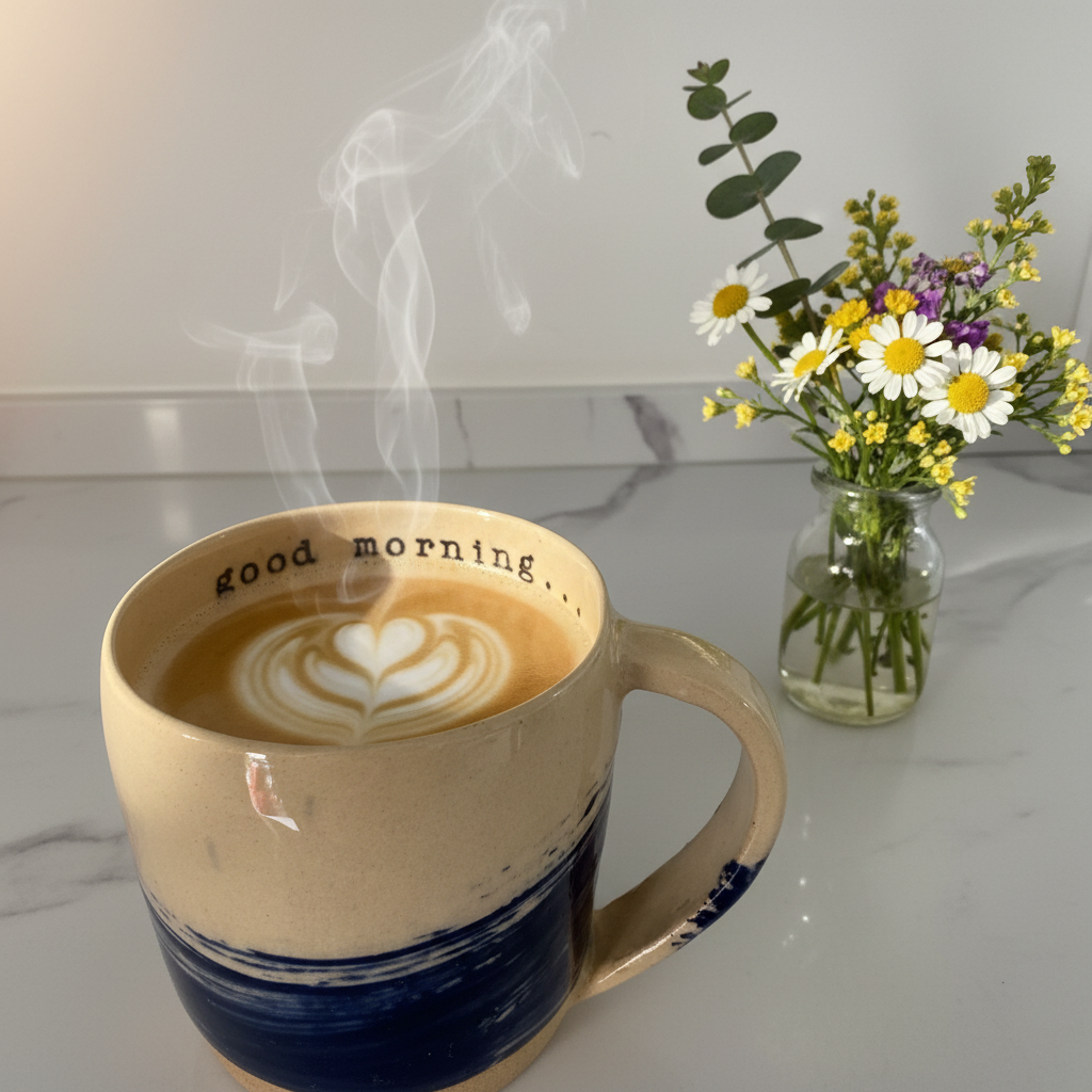Good Morning Mug Interior Lifestyle Shot