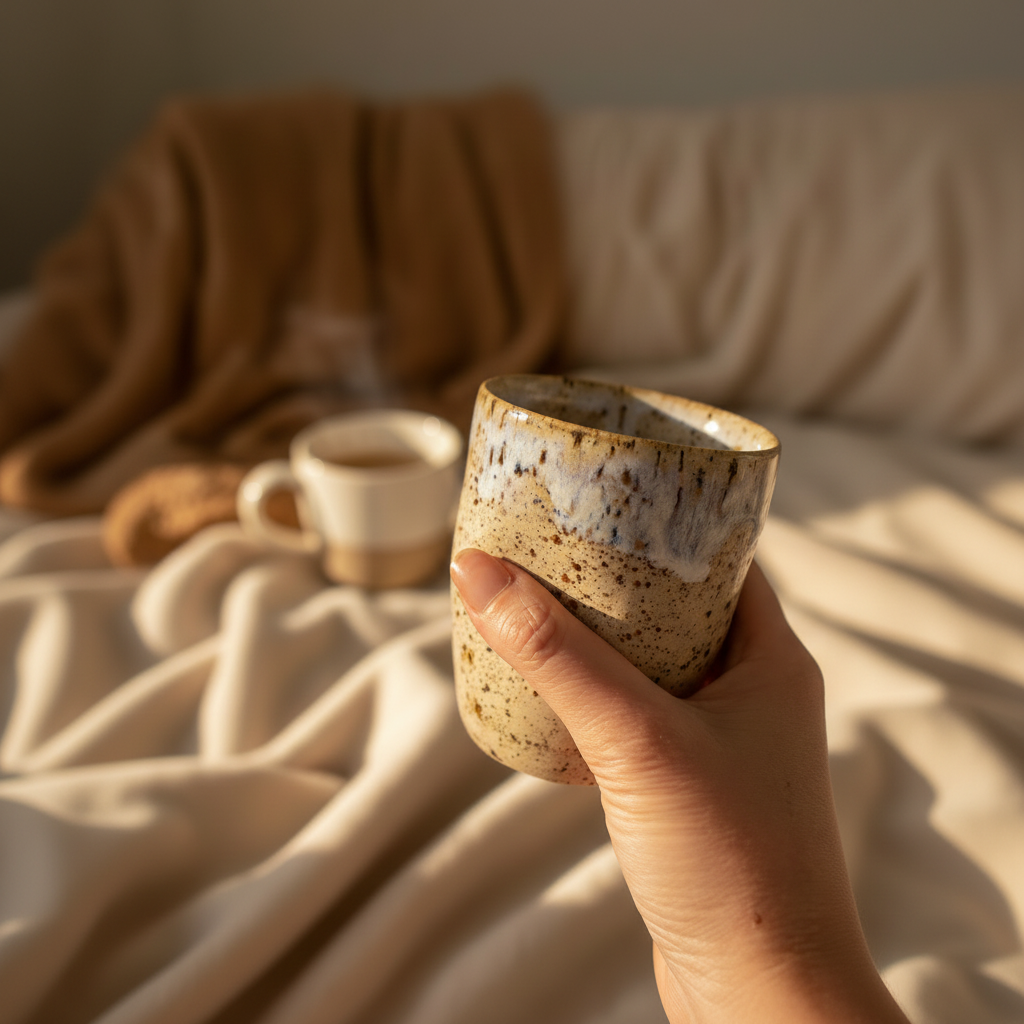 Hand Holding Mug Square